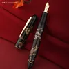 Fountain Pens Lt Hongdian N23 Fountain Pen Rabbit Rok Limited Mężczyźni Women High-end Studenci Biuro Business Podpisanie Pióra Pióra Gold Rzeźba na prezent 231201