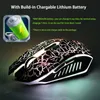 Keyboard Mouse Combos LED Wireless Gaming Rechargeable Breathing USB 2 4Ghz 2000 DPI Gamer Optical 10m Muoses for PC Desktop Laptop Computer 231130