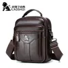 Sacos de cintura LAOSHIZI Bolsa Original lazer bolsa de ombro marido 100 couro design de luxo mensageiro sacos crossbody para homens 231130