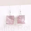 Boucles d'oreilles pendantes pour femme, sac en cristal de poudre, Phnom Penh, bijoux de tempérament originaux faits à la main, rétro