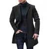 Cappotto in lana da uomo in pelliccia sintetica arrivi 2023 in classico stile britannico con bottone singolo Clre 231130