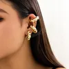 Twisted Small Ear Clip Earrings for Women Trendy Statement Small Single Earring Accessories Fashion Jewelry Female Gifts