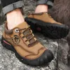 Dress Shoes Outdoor Camping Hiking Men Genuine Leather Sports Sneakers Man Travel Casual Leisure Walking Climbing Men's Footwear 231130