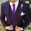 Męskie garnitury Blazery 3 sztuki pojedynczy piersi Tuxedos Notch Lapel Suit na imprezę Daily Broom 231201