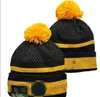 Pittsburgh''Seeleler''Beanis Bobble Hats Baseball Ball Caps 2023-24 Projektant mody Bucket Hat Chunky Knit Faux PO Beanie Świąteczny kapelusz A7