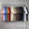 Męskie koszulki moda Y2K Summer Spring ciężka bawełna 305GSM Wysokiej jakości odzież duże luźne koszulki dla mężczyzn
