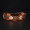 Braccialetti con ciondoli Bracciale intrecciato colorato a treccia bohémien con nappa Modello Lucky Boho per braccialetto in corda da donna Amicizia