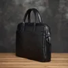 Kolejki Zrcx oryginalna skórzana teczka mężczyzn torebka torebka męska laptop torebki na ramię czarna torba naturalna skóra 231130