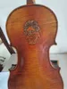 Master 4/4 Violin 1pc flamed maple back spruce top hand carved nice sound K2544