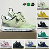 20211 Cloud Play Kids Running Shoes Designer auf Klassikern Black Midnight Blue Senf Grüne Grüne gelbe Sämling Marshmallow Pink Babys Outdoor Sneakers 22-35