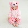 Crianças roupas bonito dos desenhos animados inverno bebê macacão pijamas de natal manga longa animal loungewear dinossauro cosplay natal halloween bebê menina macacão