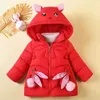 Down Coat Winter Girls Jacket Cartoon Rabbit Pattern Thicken Keep Warm Fashion Hooded Windbreaker Coat For 16 Years Old 231201