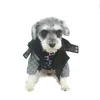 5L2R Roupas para cães de marca moderna Roupas para cães de estimação Outono e inverno Camisa colorida com estampagem quente Fadou Schnauzer Teddy Camiseta pequena de tamanho médio casual