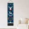 Tapices Navidad Elk Tapiz de pared Decoración del hogar 2024 Año dormitorio arte de la pared 231201