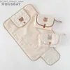 Changing Pads Covers Baby Changing Mat Foldable Diaper Bag Nappy Pad 50*70Cm Cute Bear Waterproof Diaper Mattress Changing Cover Pad For Newborn Q231202
