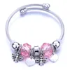 Strand Zinc Alloy Bee Metal Bracelet Pendant Crystal Spring Beads Love Mood Couple Korean Version Fresh And Many Styles