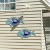 Dekorativa föremål figurer heminredning fisk meltal väggkonstverk för dekoration väggskulptur statyer av vardagsrum pool badrum 231130