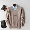 Herrtröjor män kashmir tröja hösten vinter mjuk varm tröja jumper mantel hombre pull homme hiver pullover v-ne o-ne stickedyolq