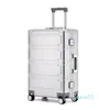 Valises tout en aluminium bagages de voyage bagage à main homme étudiant chariot costume tige de traction en métal femme embarquement