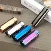 Metal Jet No Gas Lighter Triple Wheel Flint Torch For Cigar Pipe Powerful Windproof Spray Gun Gadgets Man