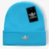 groothandel Herfst Winter Mutsen Warme Stevige Cap Casual Letter Skullies Cap