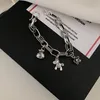 Charm Bracelets Trendy Little Horse & Flower Wallet Thai Silver Ladies Jewellery Gifts For Women Year