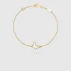 Designer butterfly Bracelet Rose Gold Plated chain Ladies and Girls Valentine's Day Mother's Day Engagement Jewelry Fade307R