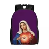 Sac à dos 3d imprimé Rosarium Virginis Mariae sac à dos saint rosaire prière école collège sac de voyage sacs hommes bookbag adaptés à un ordinateur portable de 15 pouces