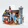 Julleksakstillbehör 10199 Santas Besök 10293 Building Block Kit Presents for Kids Winter Railway Station Christmas Present Bricks Toys Children 10267 231129