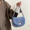 Bolsas de noite moda pequena denim bolsa feminina designer senhoras bolsas bolsas jean tote ombro crossbody messenger205m