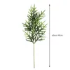 Juldekorationer Artificial Christmas Norfolk Pine Branches 18 Inch Faux Christmas Branches Diy Crafts For Xmas Outdoor Home Decor 6/8/10pcs 231201