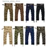 Herenbroek Plus Size 44 Lente Herfst Heren Katoenen Cargobroek Mannen Multi Zakken Militaire Tactische Broek Outdoor Casual Joggerbroek Mannelijke Q231201