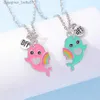 Pendant Necklaces Best Friend Necklace 2-Piece Pendant Necklace Good Friend Forever Necklace Choker Friendship BFF Men And Women Jewelry GiftL231215