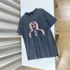 23SS Hommes T-shirt Rose Jeune Thug Sp5der 555555 Mans Femmes Qualité Mousse Impression Spider Web Modèle Tshirt Mode Top Tees Botton Respirant Col Ras Du Cou Si F2IT