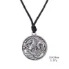 Ожерелье с подвеской в виде морского конька, античное серебро, морские украшения, мужской ирландский амулет, символы, ожерелье332E
