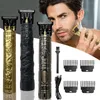 Razors Blades Vintage T9 Electric Hair Cutting Machine Clipper Professional Men Shaver Rechargeble Barber Trimmer för Dragon Buddha 231201