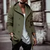 Men's Jackets Winter Wool Coat Men Casual Loose Long Sleeve Hooded Woolen Jacket Mens Fall Clothing Fashion Button Trench Streetwear