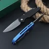 Ny H9190 TR-4.3 Auto Tactical Folding Knife 154cm Titaniumbeläggningsblad CNC 6061-T6 Handtag utomhus EDC Pocket Knives med detaljhandelslådan