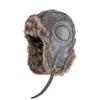 Trapper Chapéus Quente Ushanka Inverno Mens Mulheres Piloto Bomber Chapéu Couro Neve Cap Proteção Orelha Russa 231130