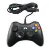 Poignée de console de manette de jeu filaire USB pour contrôleur Microsoft Xbox 360 Contrôleurs de jeux de joystick Gampad Joypad Nostalgic avec emballage de vente au détail LL