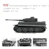 Diecast Model Car 172 WW2 Tyskland Prefabricerade Tiger Tank -modeller M1A2 Merkava Leopard 2A5 Assembly Tank Mode World of Tanks Military Toys 231201