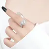 Trouwringen OEVAS 100 925 Sterling Zilver 1 5 Karaat Ronde Ring Set Voor Vrouwen Engagement Bridal Band Met GRA Fijne Sieraden 231201