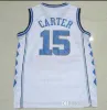 Baloncesto NCAA Mejor calidad Universidad Carolina del Norte Hombres Universidad Carter Jersey Tracy Mcgrady Jerseys Penny 1 Hardaway Vince 15 C