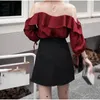 Skirts Streetwear Double-breasted School Uniform Goth Dark Pleated Skirt High Waist Short Y2K Indie A-Line Mini Korean