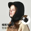 Cappelli da cacciatore invernale caldo piumino imbottito bomber unisex versione coreana equitazione all'aperto antivento protezioni per le orecchie ispessite cinghie berretti da sci 231219