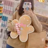 Plush Dolls Christmas Gingerbread Man Plush Doll Christmas Nonoriginal Pillow Home Decor Toy for Kids Xmas High Quality Gift 231130