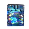 Sacs holographiques en Mylar de 3.5G, pochette zippée en plastique, emballage de bonbons arc-en-ciel, feuille d'aluminium, fermeture éclair au laser, comestibles, paquet découpé 3.5