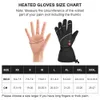 Gants de sport Ski Écran Tactile Chauffant Hiver Chaud Moto Étanche Rechargeable Chauffage Thermique Pour Motoneige Hommes Femmes 231201