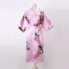 Women's Sleepwear 2023 High Quality Chinese Women Silk Home Dress Robe Summer Lounge Nightshirt Short Sleeve Nightgown Plus Size