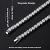 Chokers 925 Sterling Silver Real Tennis Necklace Bracelet for Women Men Lab Diamonds with GRA Certificate Neck Chain 231130